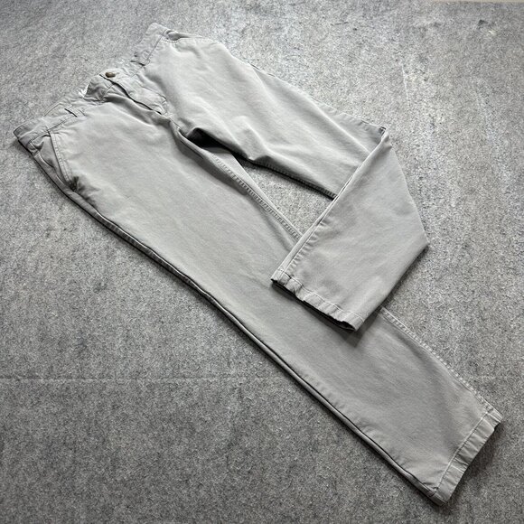 Mugsy 5-Pocket Pants Men 34 x 29* Gray Damens Stretch Tapered Classic Fit - Picture 1 of 16